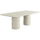 Alanya 84 X 44 inch Cream Outdoor Dining Table